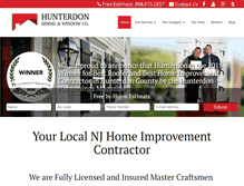 Tablet Screenshot of hunterdonsiding.com